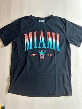MIAMI major league soccer Gradient Logo Black Tee